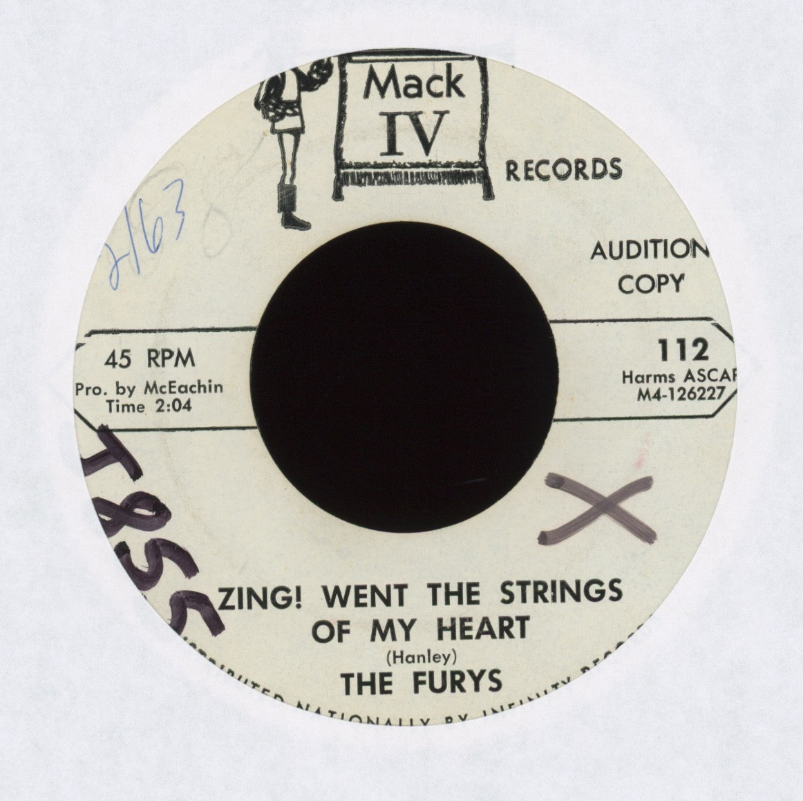 The Furys - Zing! Went The Strings Of My Hear on Mack IV Promo