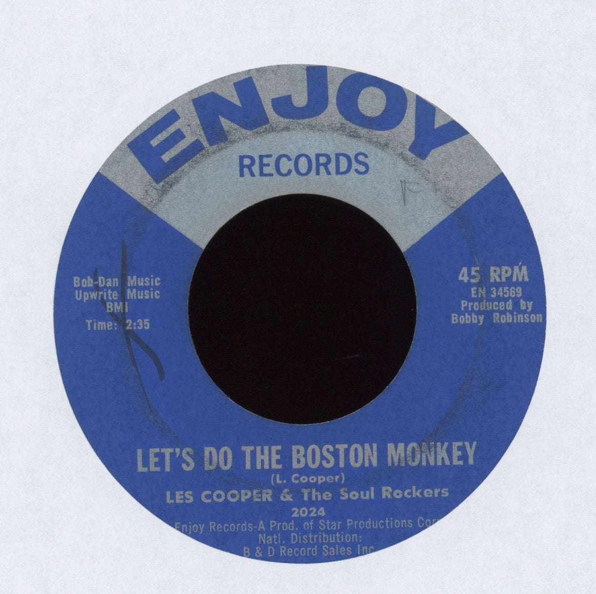 Les Cooper And His Soul Rockers - Let's Do The Boston Monkey on Enjoy