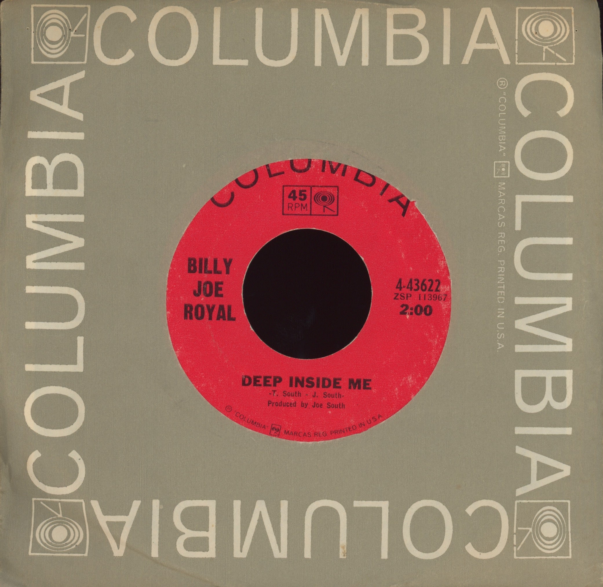 Billy Joe Royal - Heart's Desire on Columbia