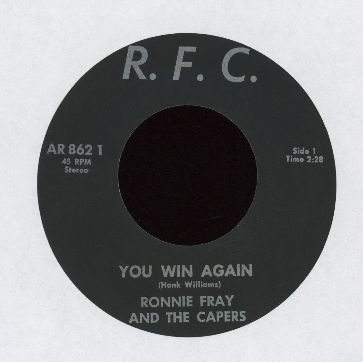 Ronnie Fray Capers - You Win Again on R.F.C.