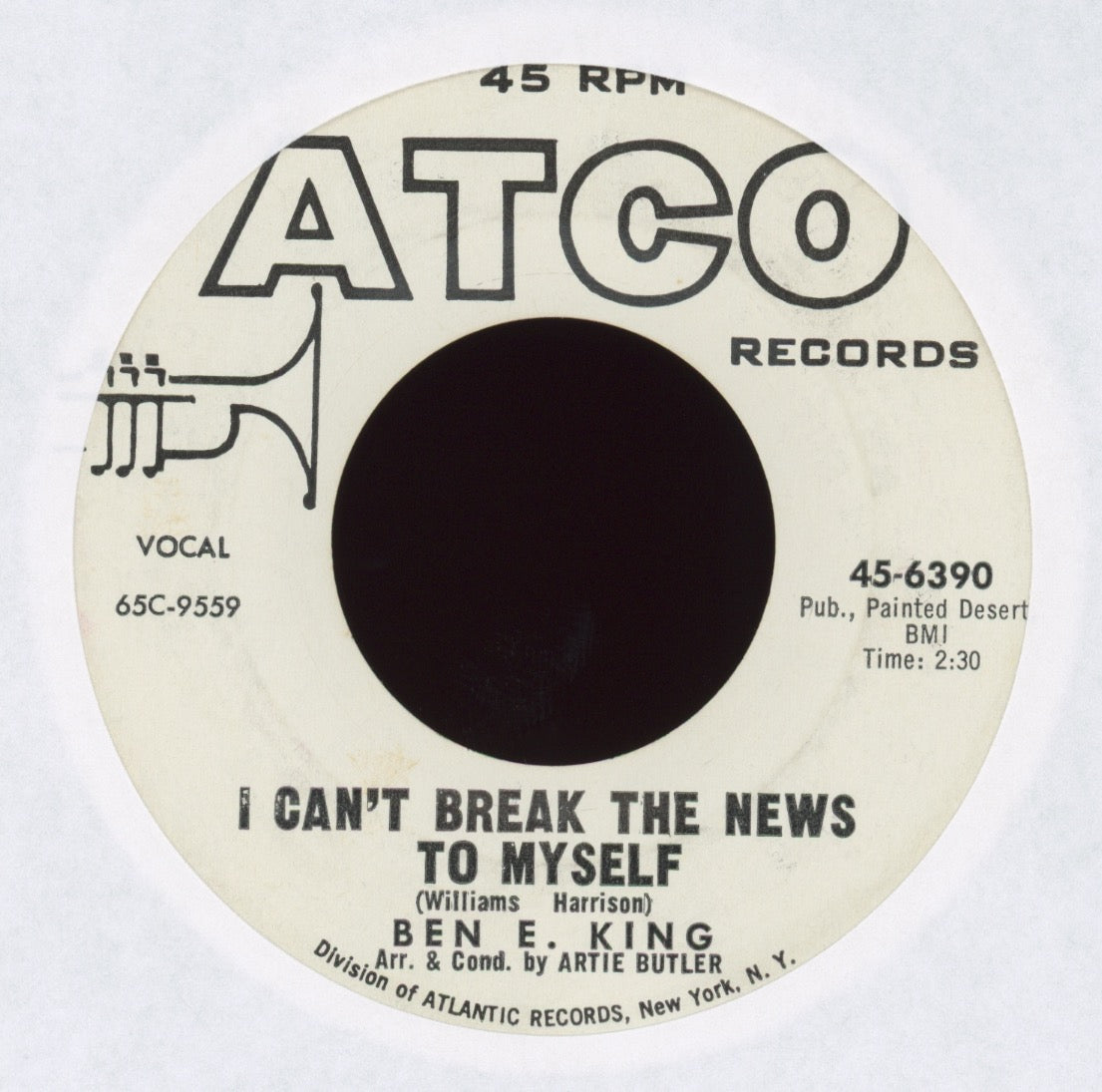 Ben E. King - I Can't Break The News To Myself on Atco Promo