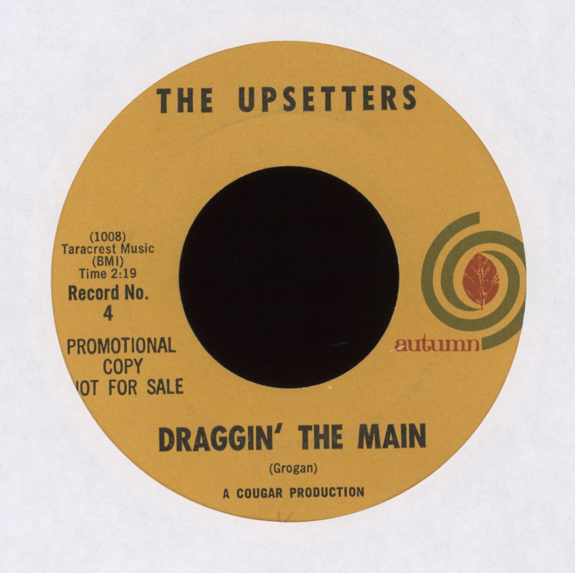 The Upsetters - Draggin' The Main on Autumn Promo