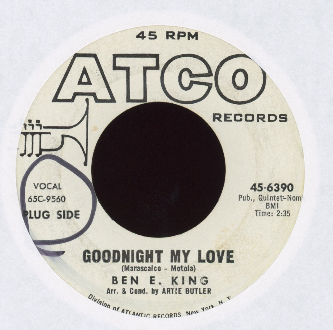 Ben E. King - I Can't Break The News To Myself on Atco Promo