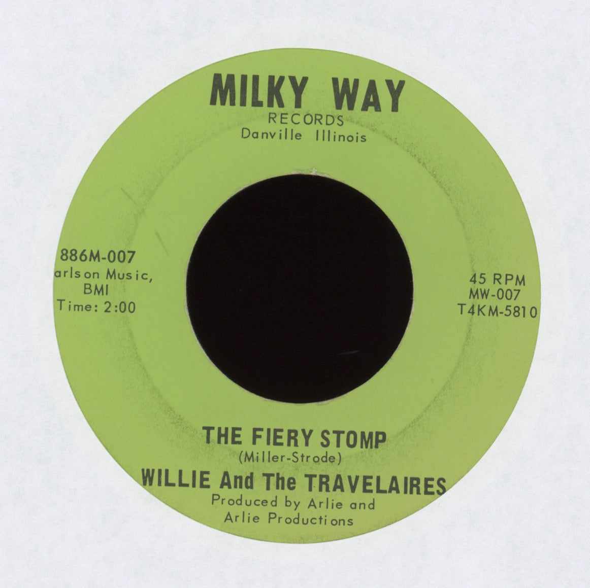 Willie And The Travelaires - The Fiery Stomp on Milky Way
