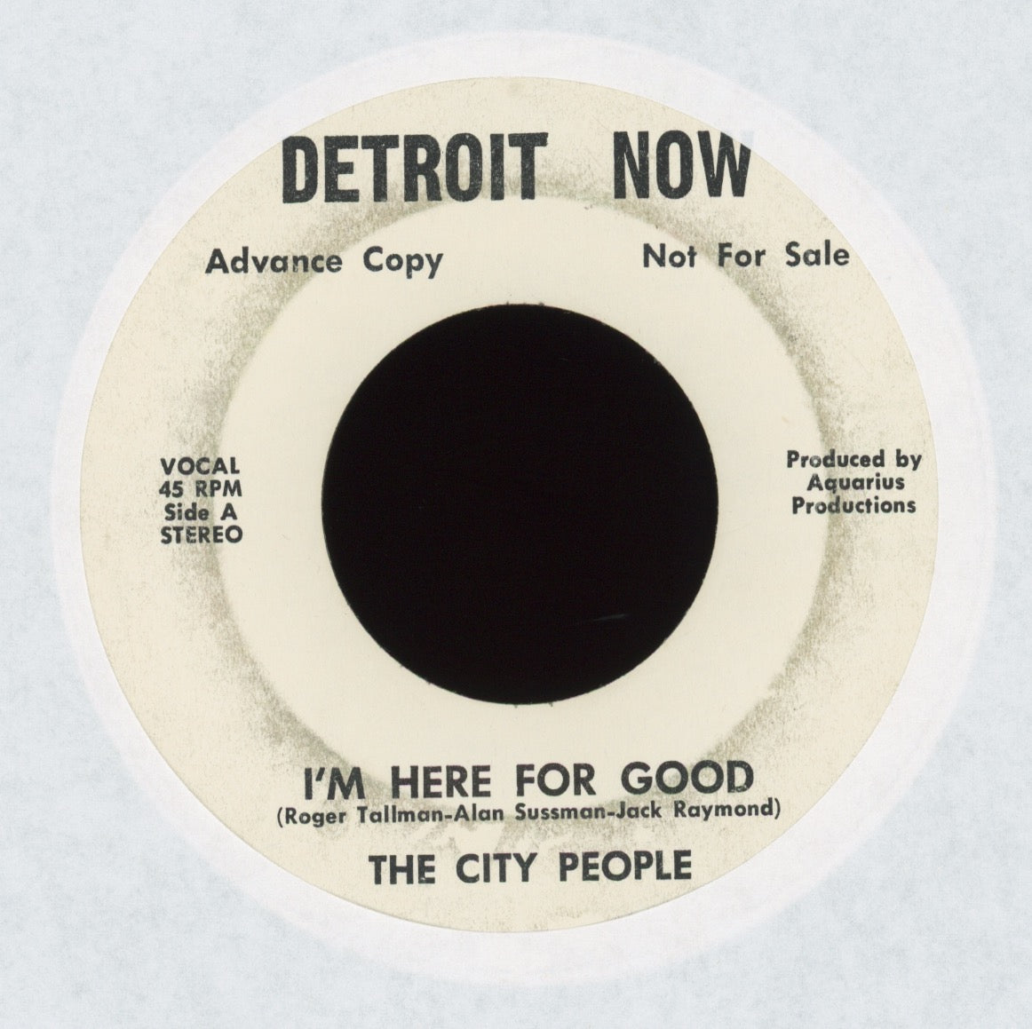 The City People - I'm Here For Good on Detroit Now Promo