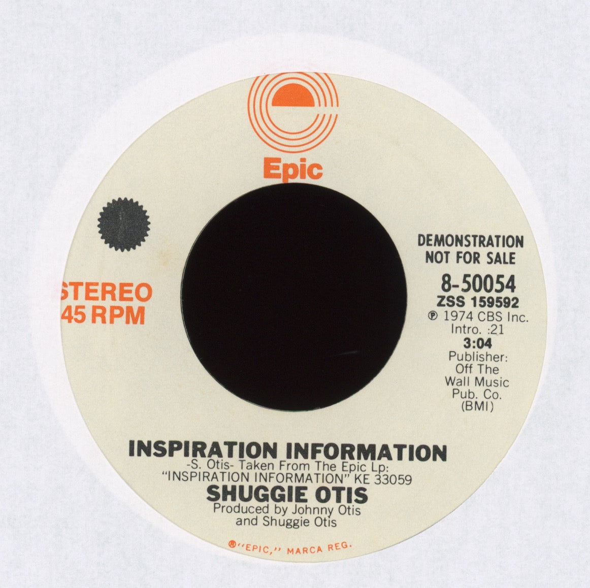 Shuggie Otis - Inspiration Information on Epic Promo