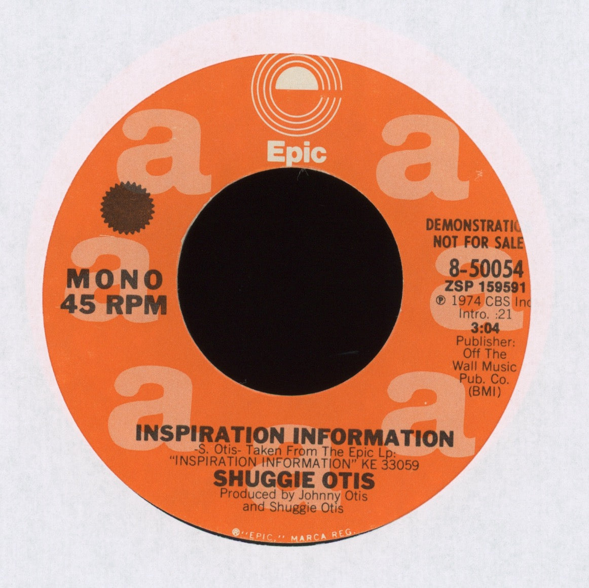Shuggie Otis - Inspiration Information on Epic Promo