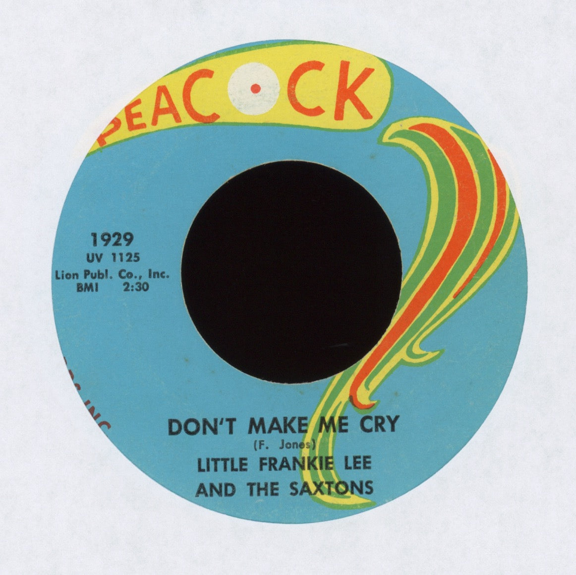 Little Frankie Lee And The Saxtons - Don't Make Me Cry on Peacock