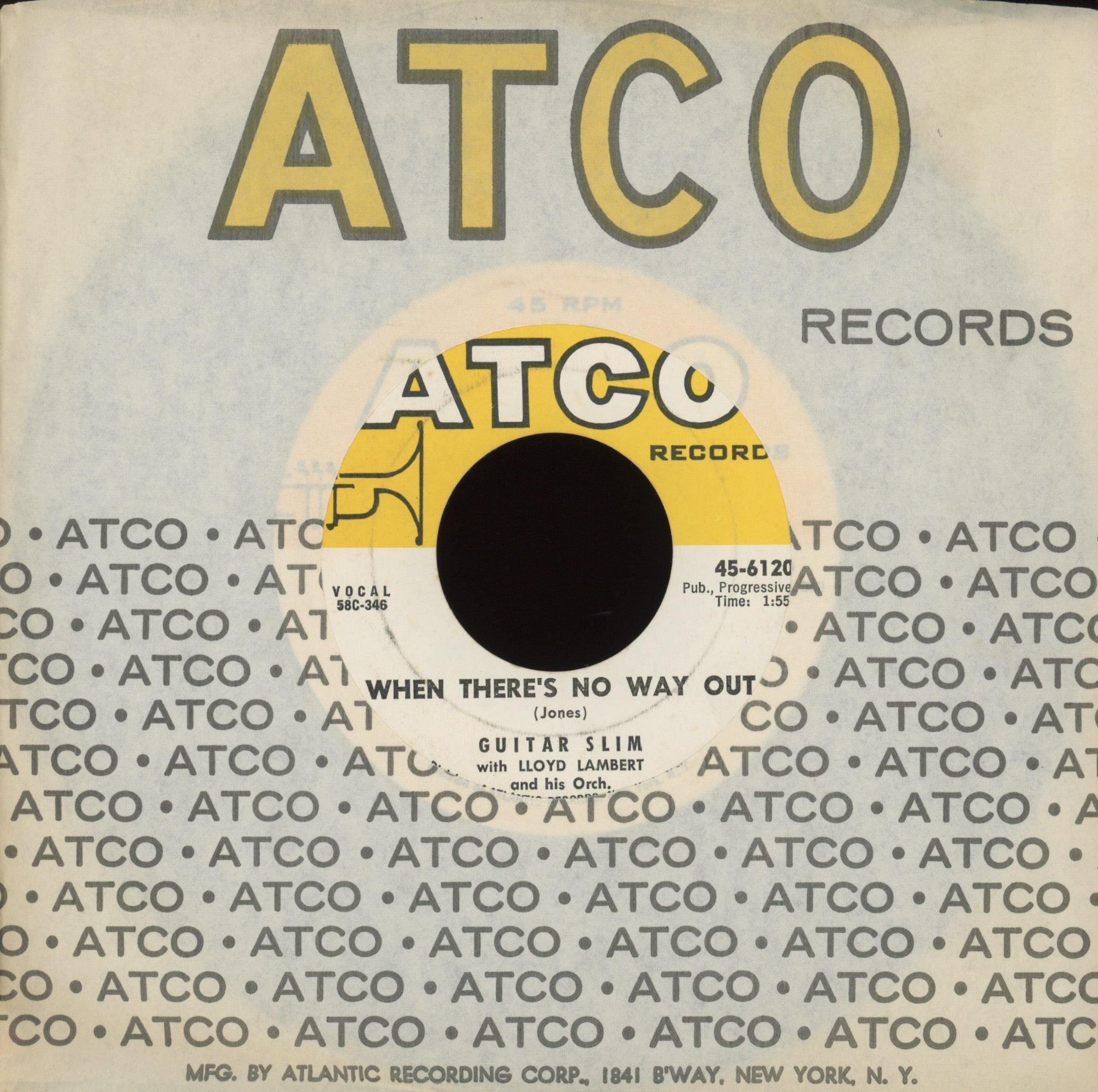 Guitar Slim - If I Had My Life To Live Over on Atco