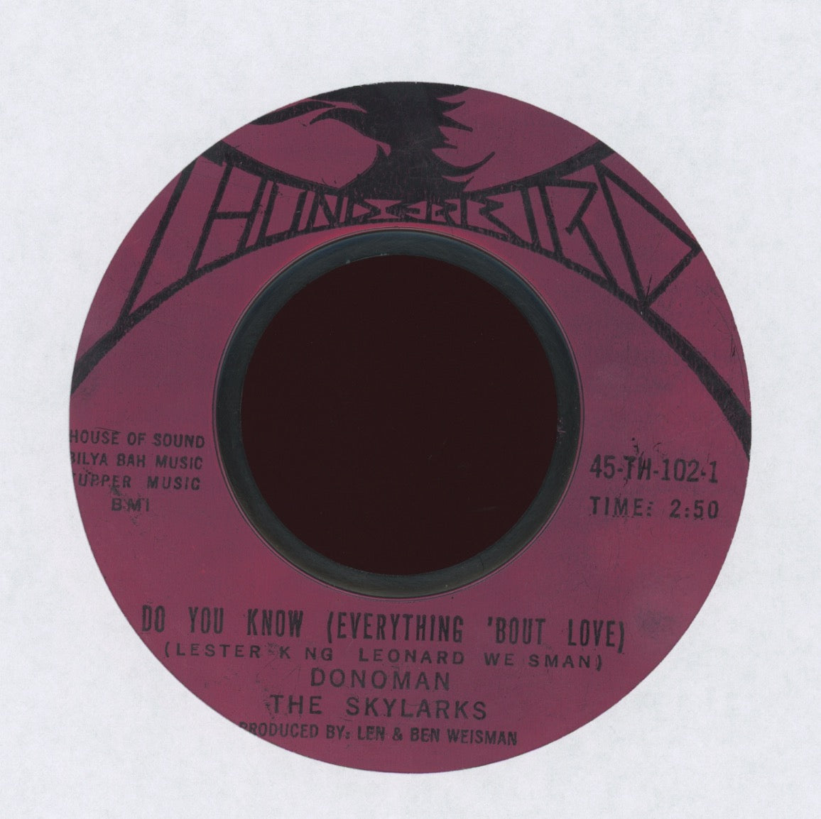 Donoman - Do You Know (Everything 'Bout Love) on Thunderbird