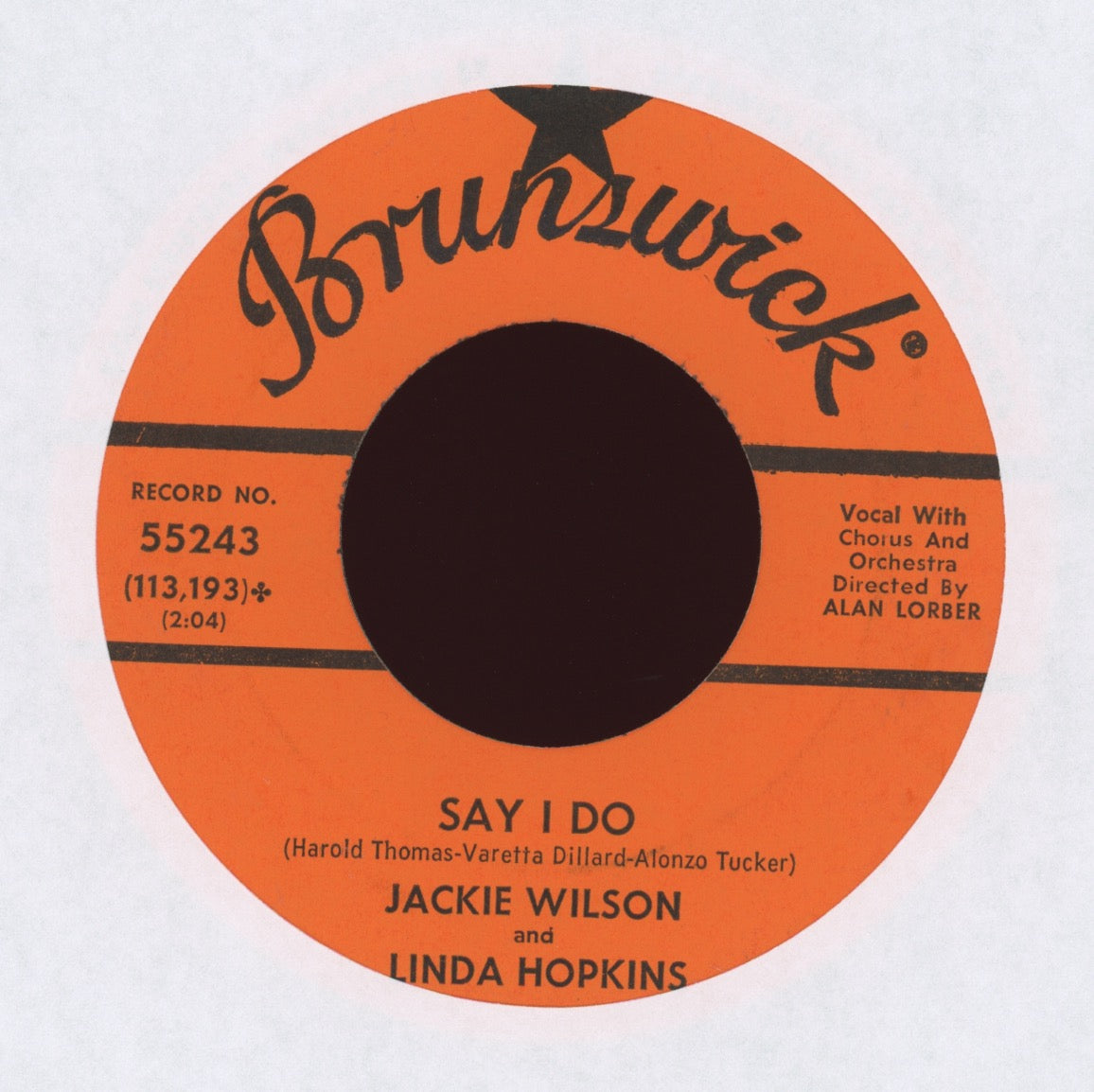 Jackie Wilson and Linda Hopkins - Shake A Hand on Brunswick