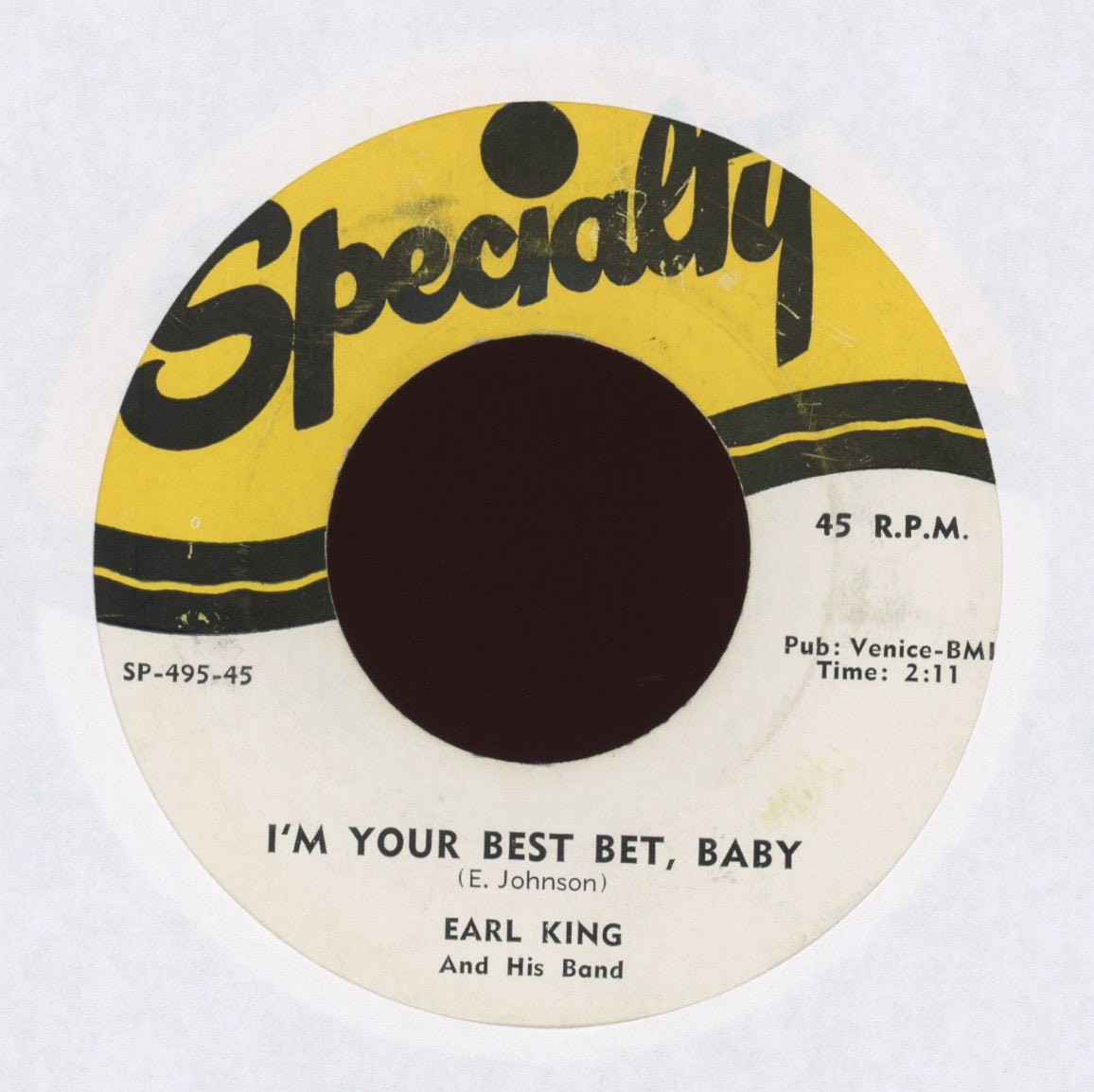 Earl King And His Band - I'm Your Best Bet, Baby on Specialty