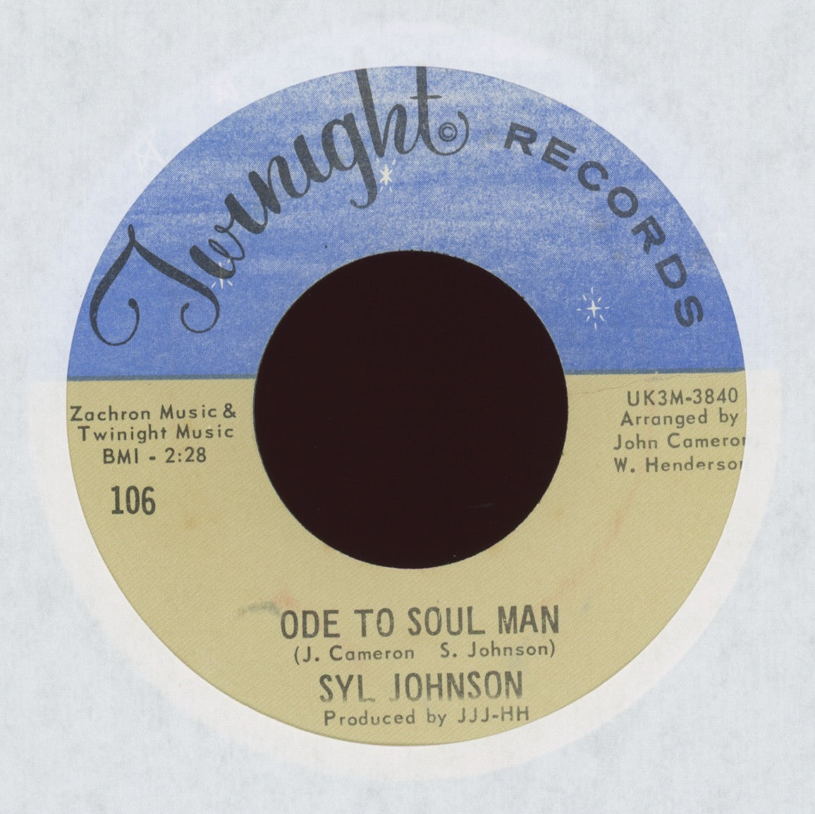 Syl Johnson - Ode To Soul Man on Twinight