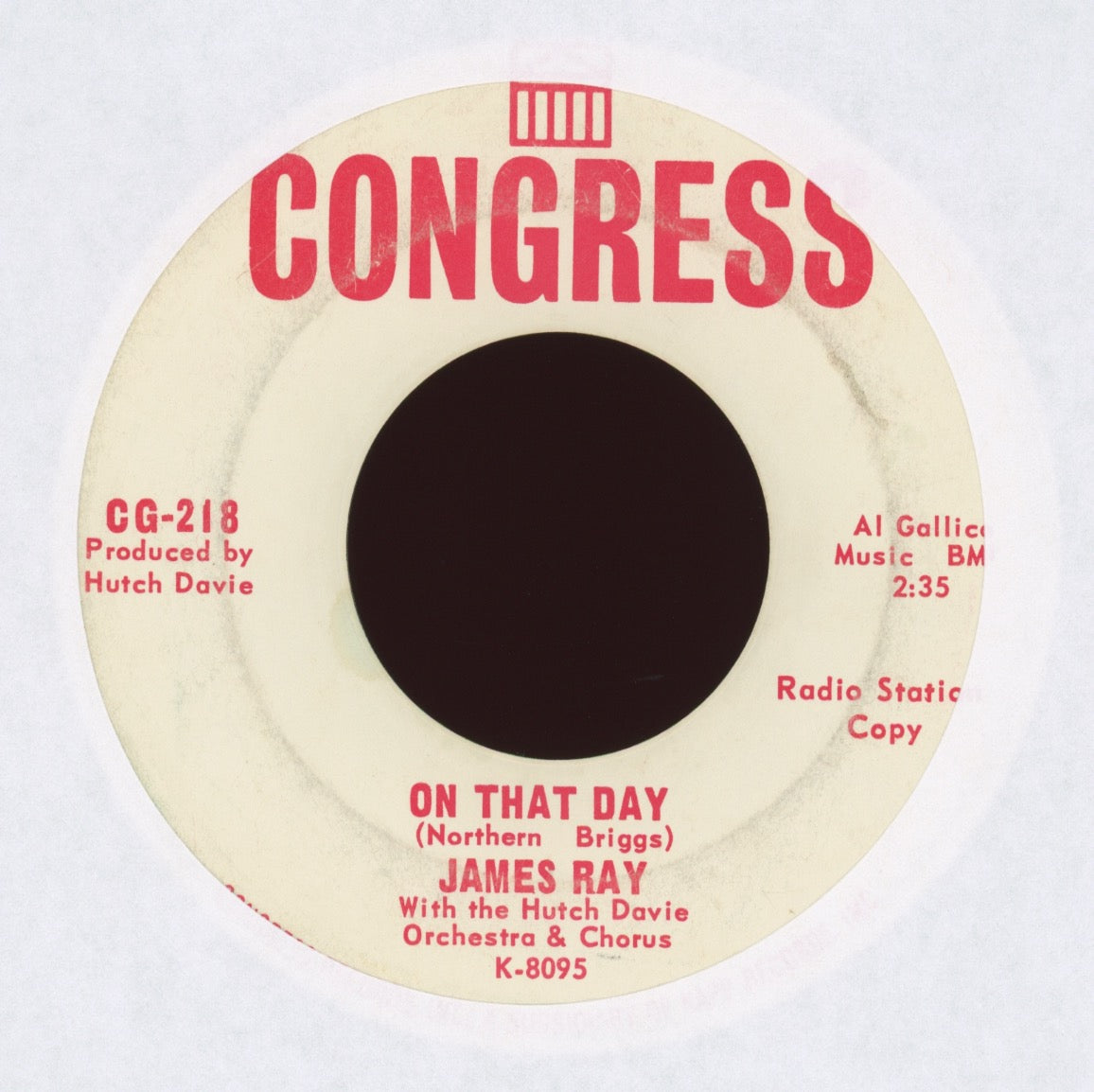 James Ray - We Got A Thing Goin' On on Congress Promo