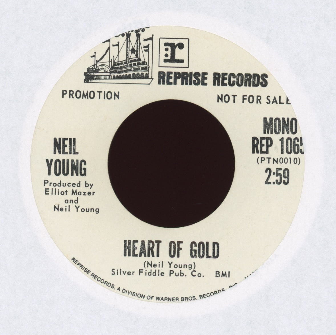 Neil Young - Heart Of Gold on Reprise Promo