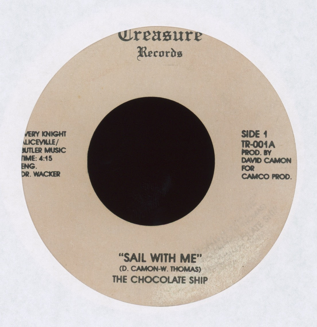 The Chocolate Ship - Sail With Me on Treasure Records