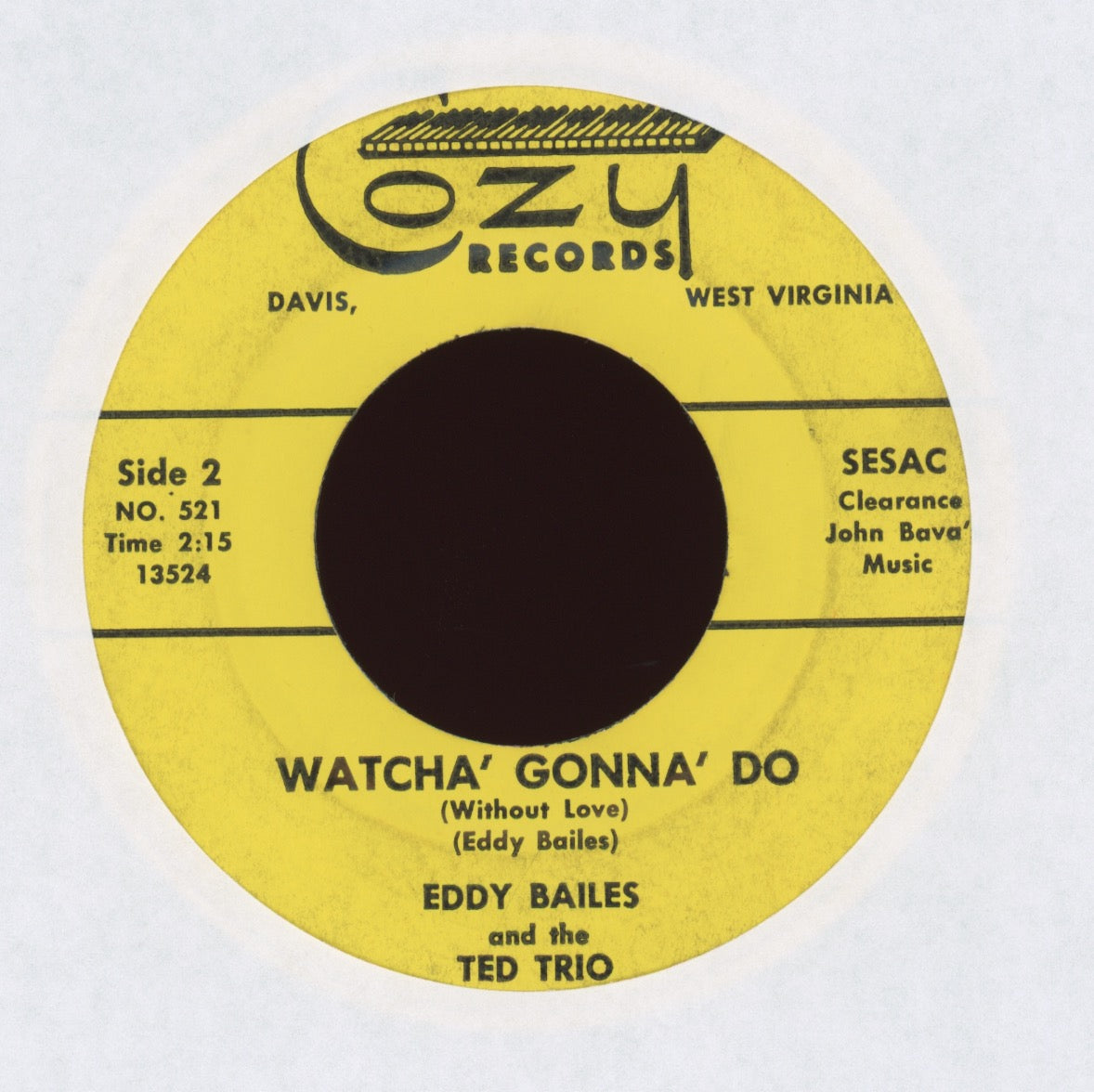 Eddy Bailes - Big Boat on Cozy