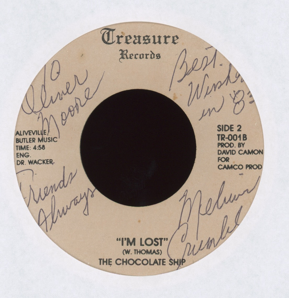The Chocolate Ship - Sail With Me on Treasure Records