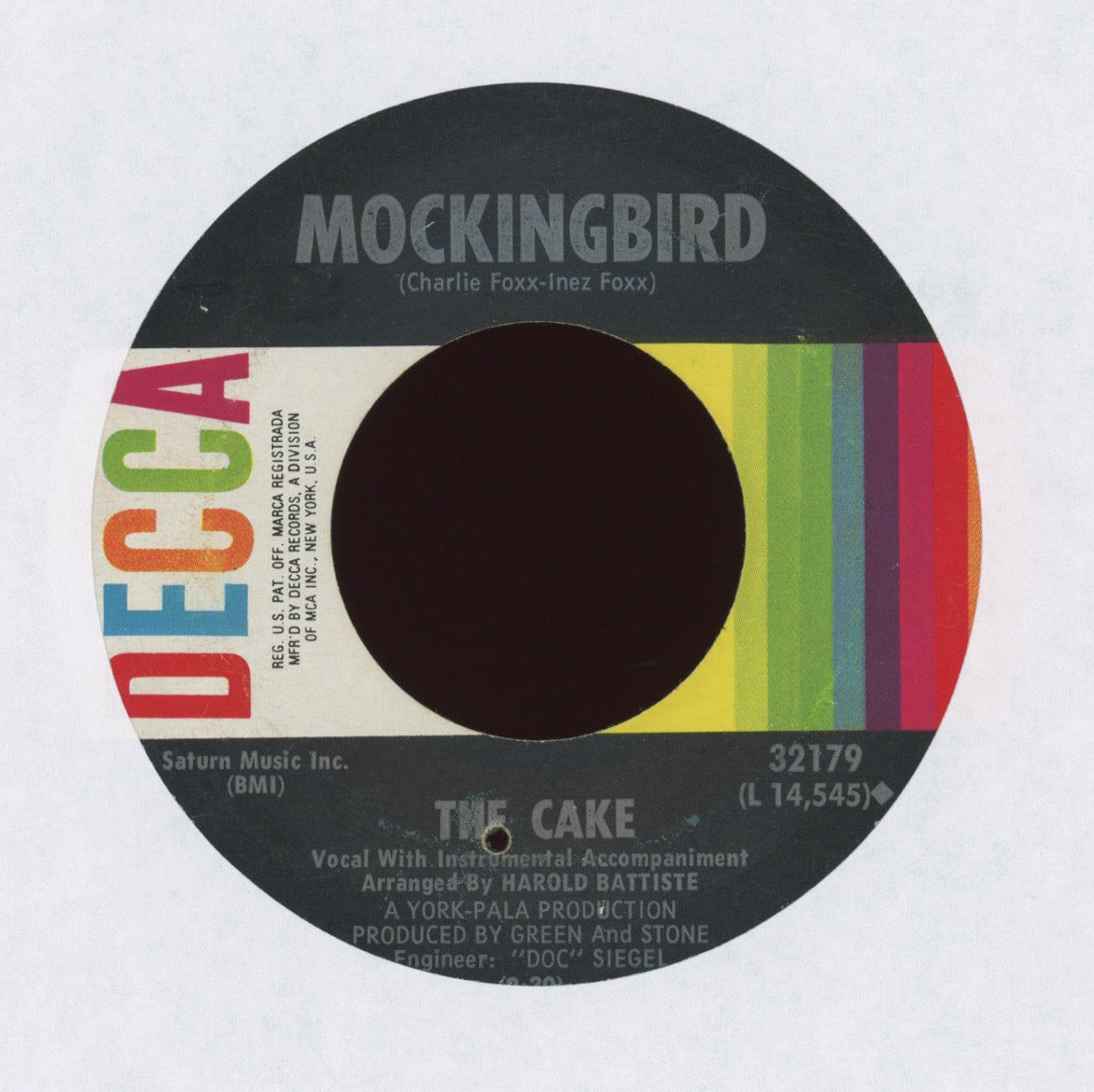 The Cake - Baby That's Me on Decca
