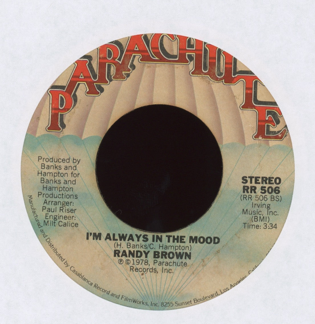 Randy Brown - I'm Always In The Mood on Parachute