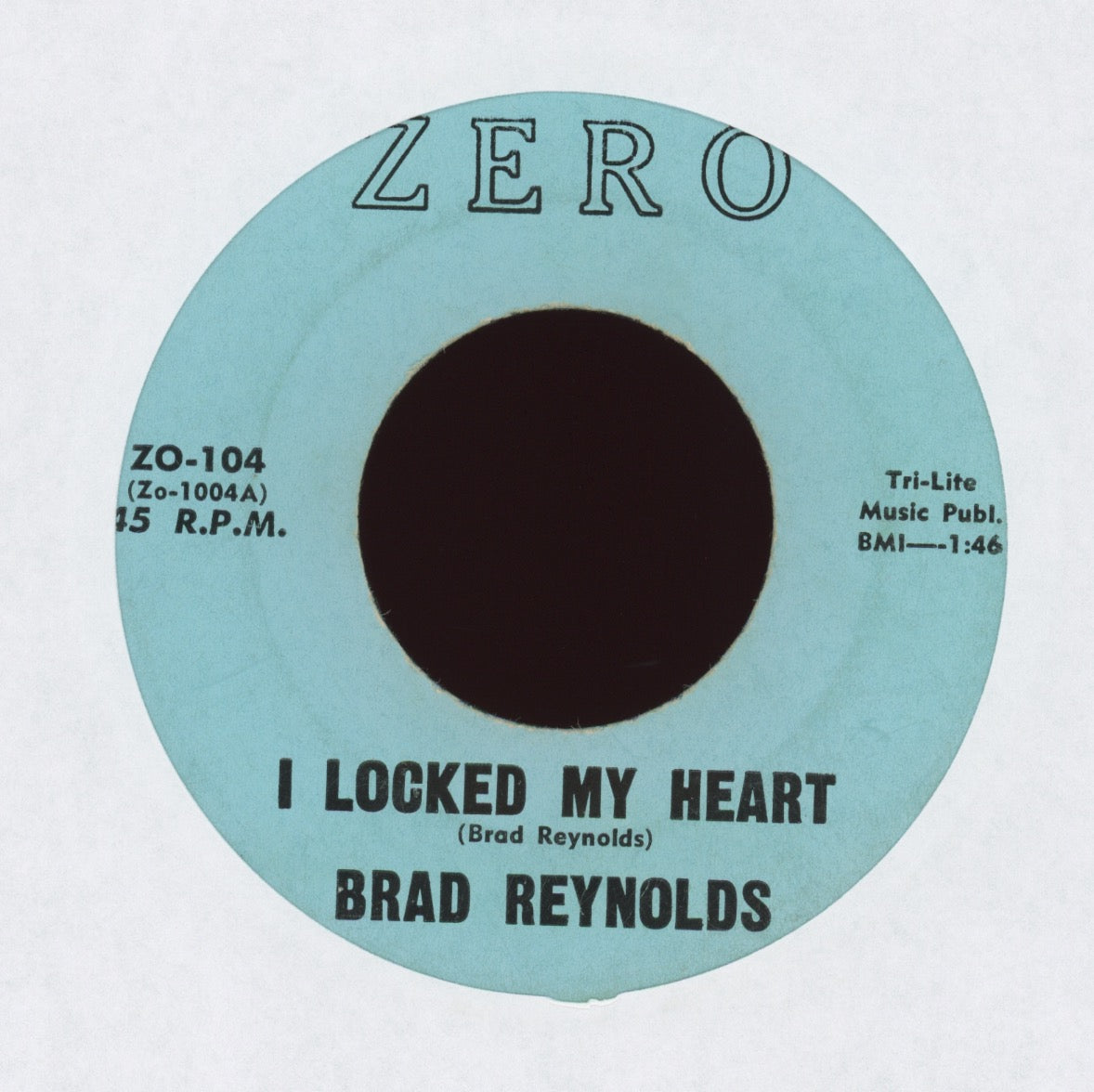 Brad Reynolds - I Locked My Heart on Zero