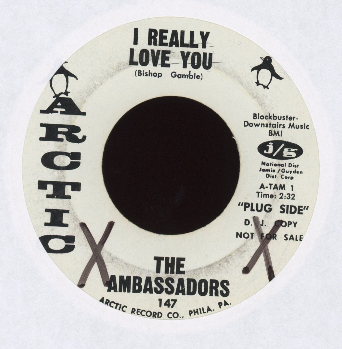 The Ambassadors - I Really Love You / I Can't Believe You Love Me on Arctic Promo