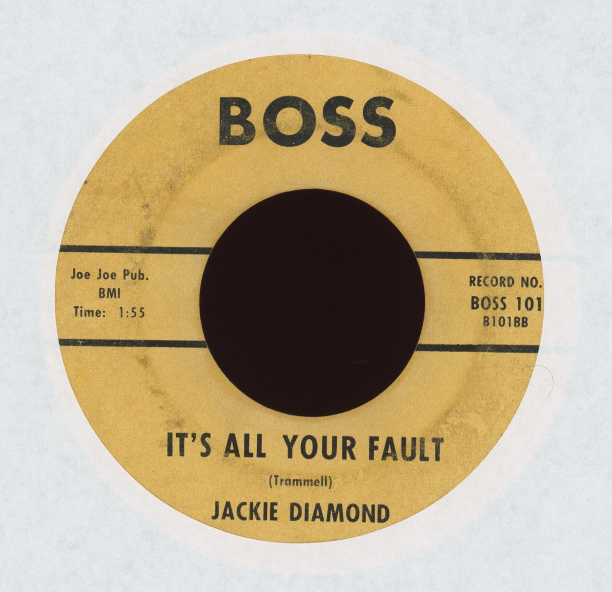 Jackie Diamond - It's All Your Fault on Boss