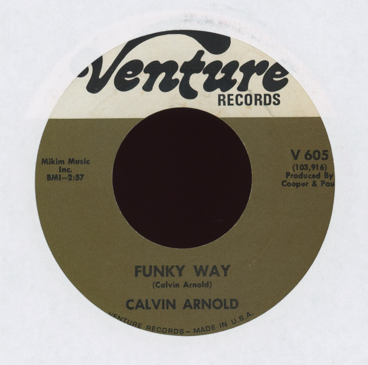 Calvin Arnold - Funky Way on Venture