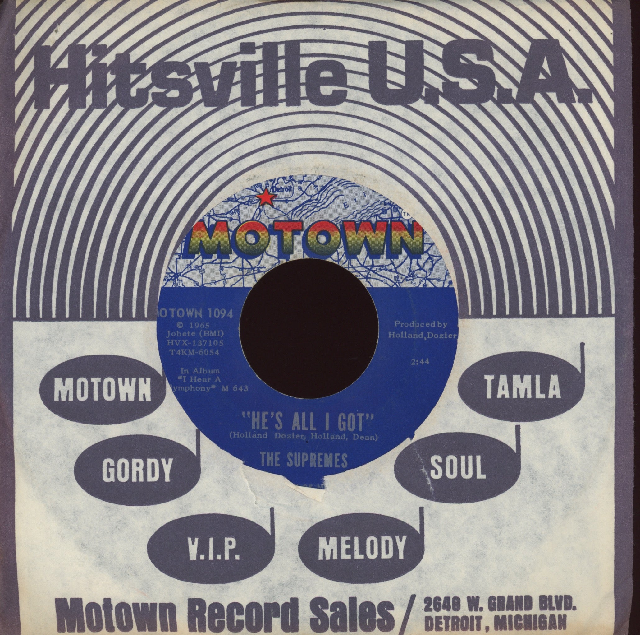 The Supremes - Love Is Like An Itching In My Heart on Motown