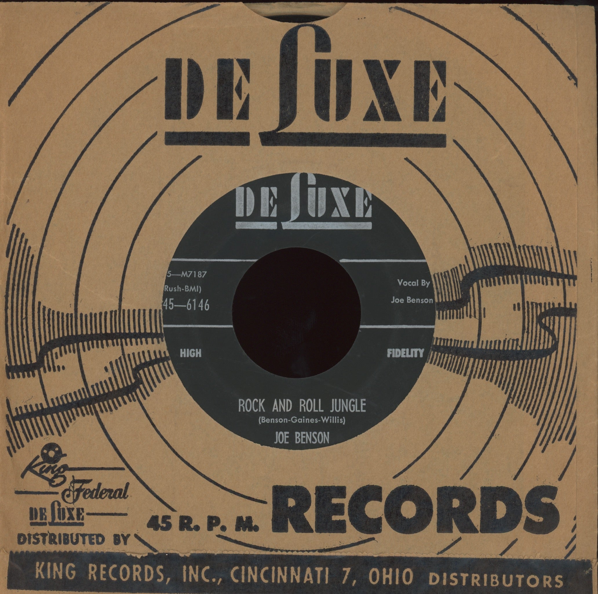 Joe Benson - Rock And Roll Jungle on DeLuxe