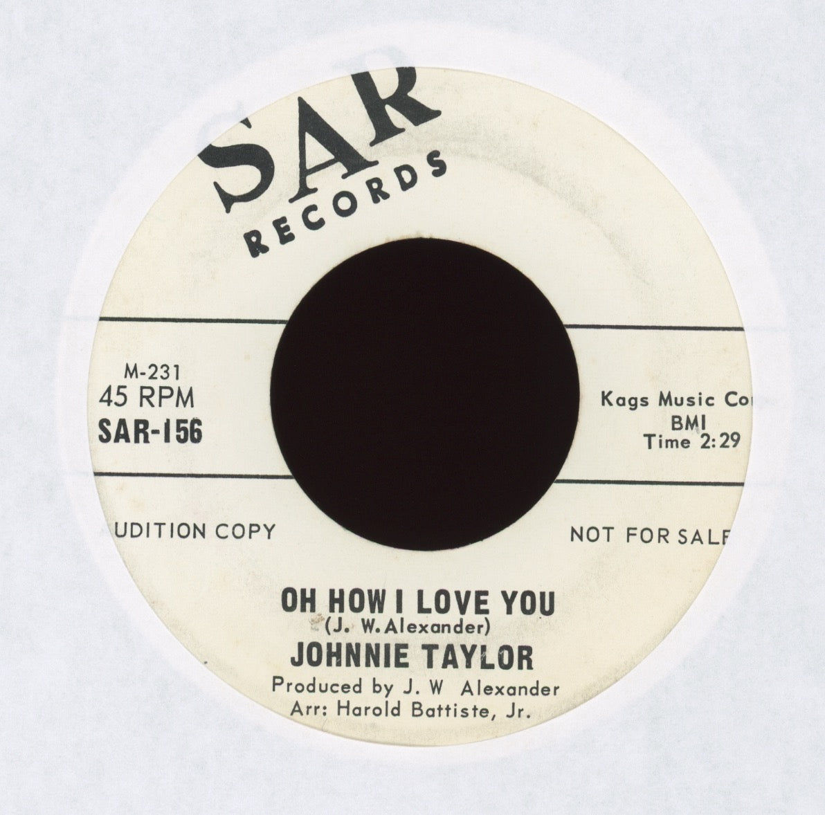 Johnnie Taylor - Oh How I Love You on SAR Promo