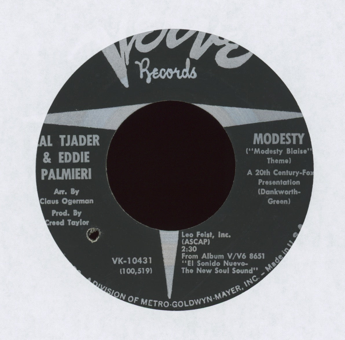 Cal Tjader - Modesty/Guajira En Azul on Verve