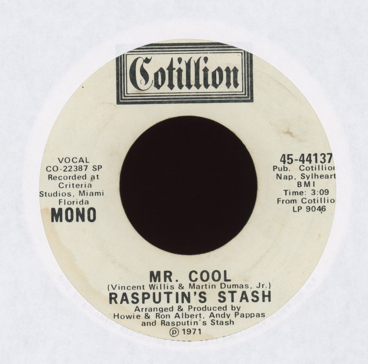Rasputin's Stash - Mr. Cool on Cotillion Promo