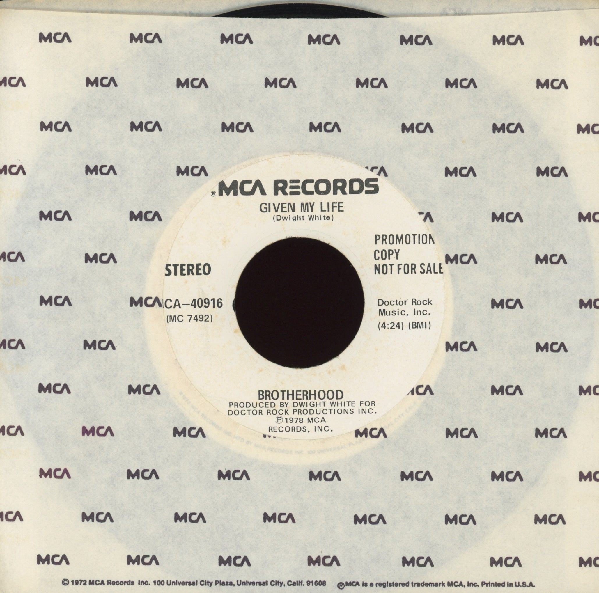 Brotherhood - Given My Life on MCA Promo