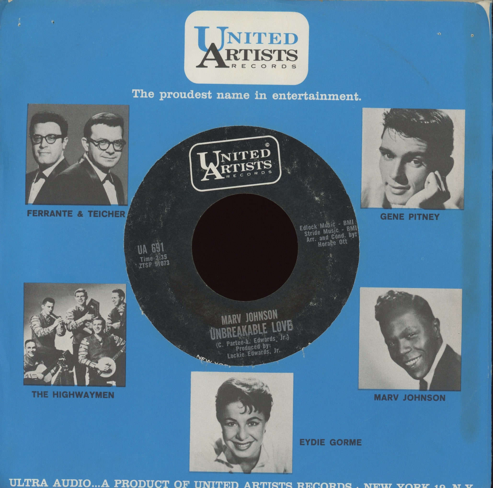 Marv Johnson -  Unbreakable Love on United Artists