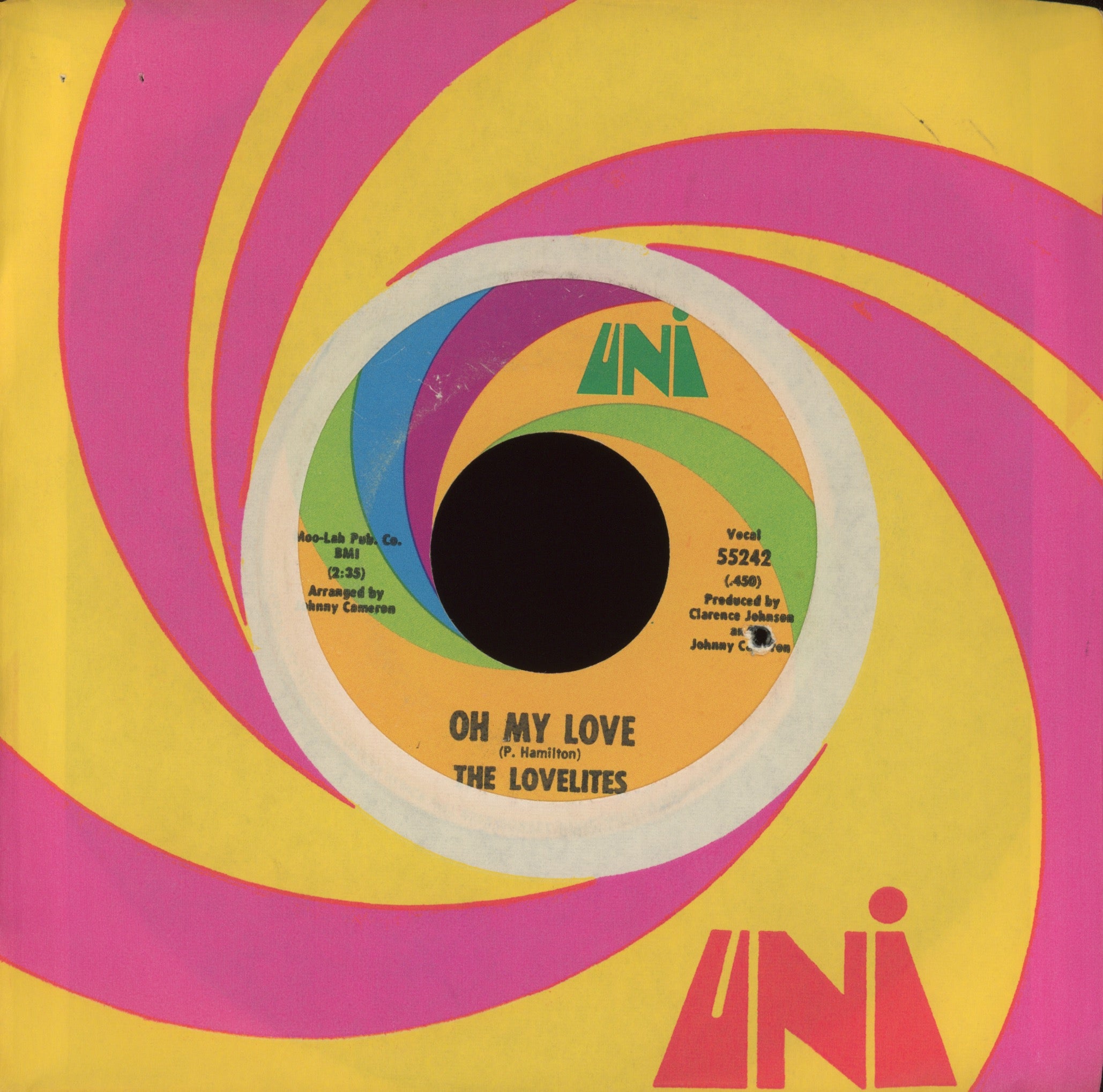 The Lovelites - This Love Is Real / Oh My Love on Uni