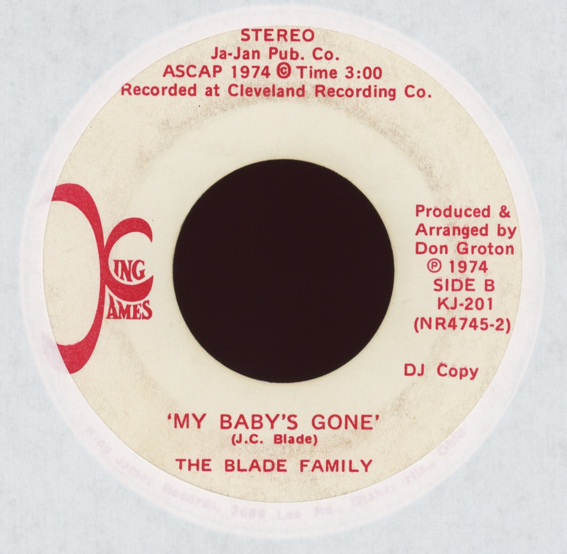 The Blade Family - My Baby's Gone on King James Promo