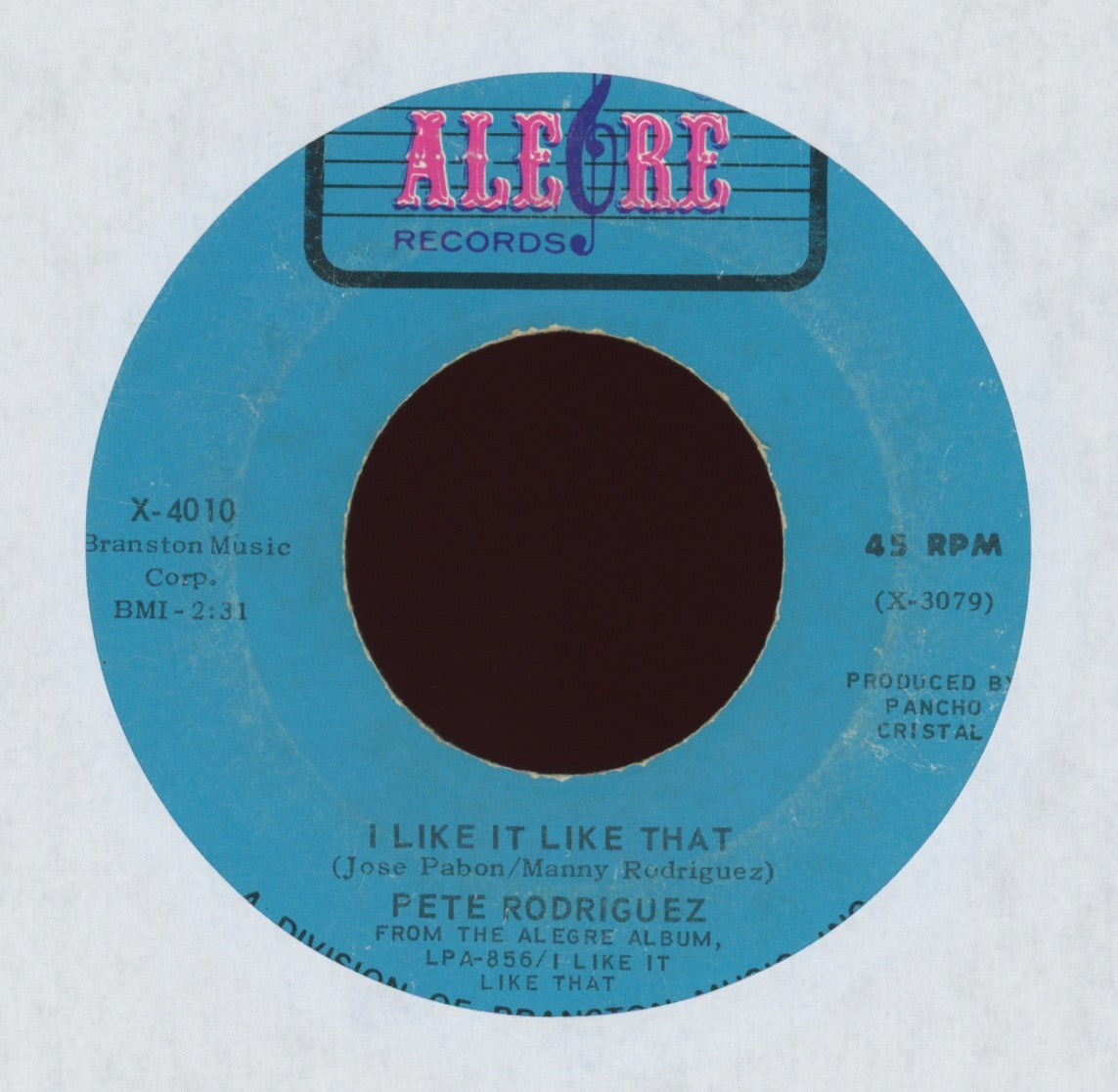 Pete Rodriguez - I Like It Like That on Alegre