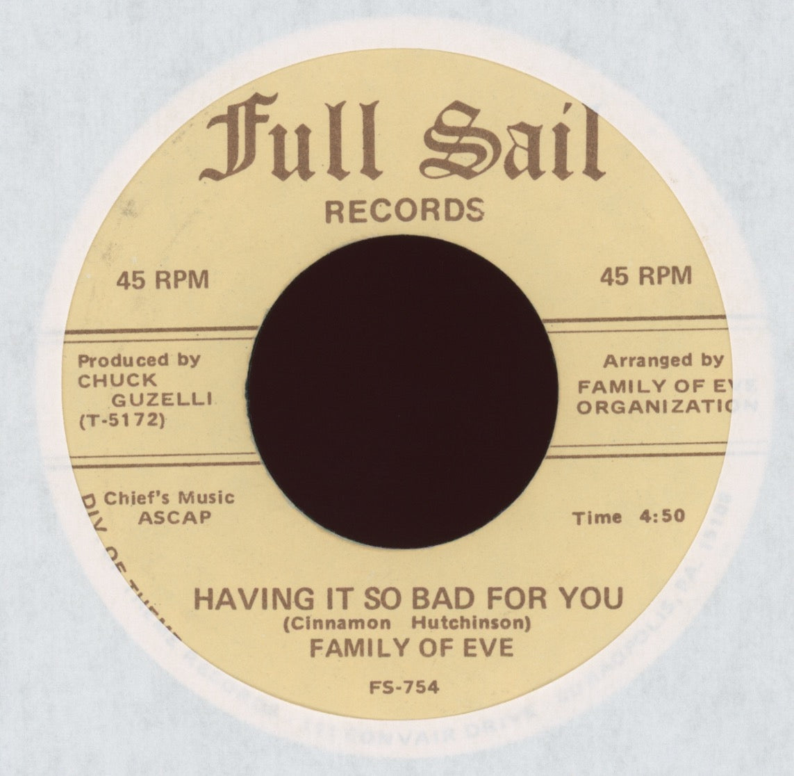 Family Of Eve - Having It So Bad for You / I Don't Want to Pay on Full Sail