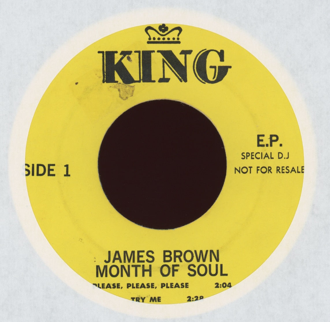 James Brown - Month Of Soul on King Special D J Promo
