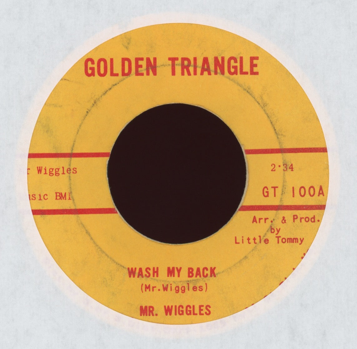 Mr. Wiggles  - Wash My Back on Golden Triangle