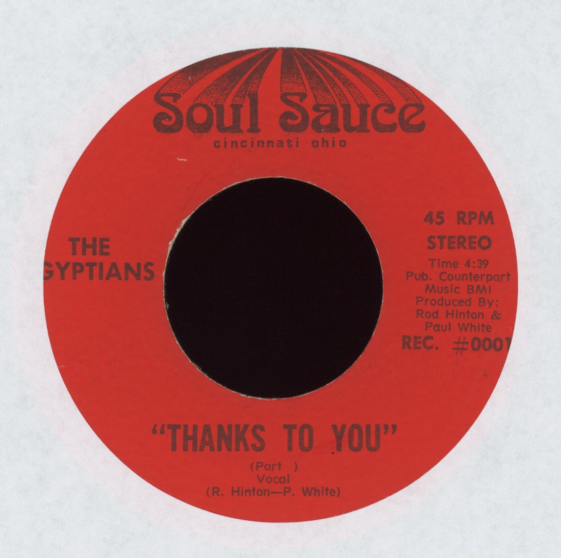 The Egyptians - Thanks To You on Soul Sauce