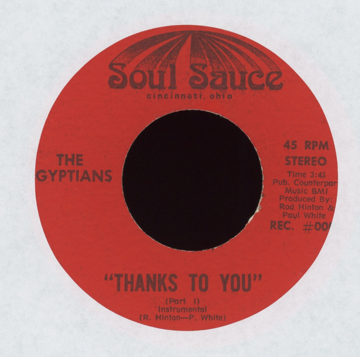 The Egyptians - Thanks To You on Soul Sauce