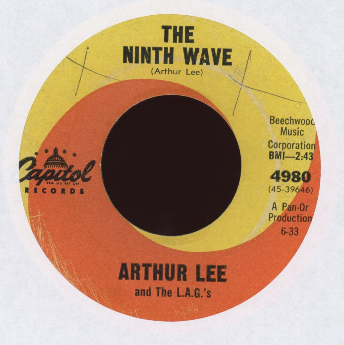 Arthur Lee & The L.A.G.'s - The Ninth Wave / Rumble-Still-Skins on Capitol