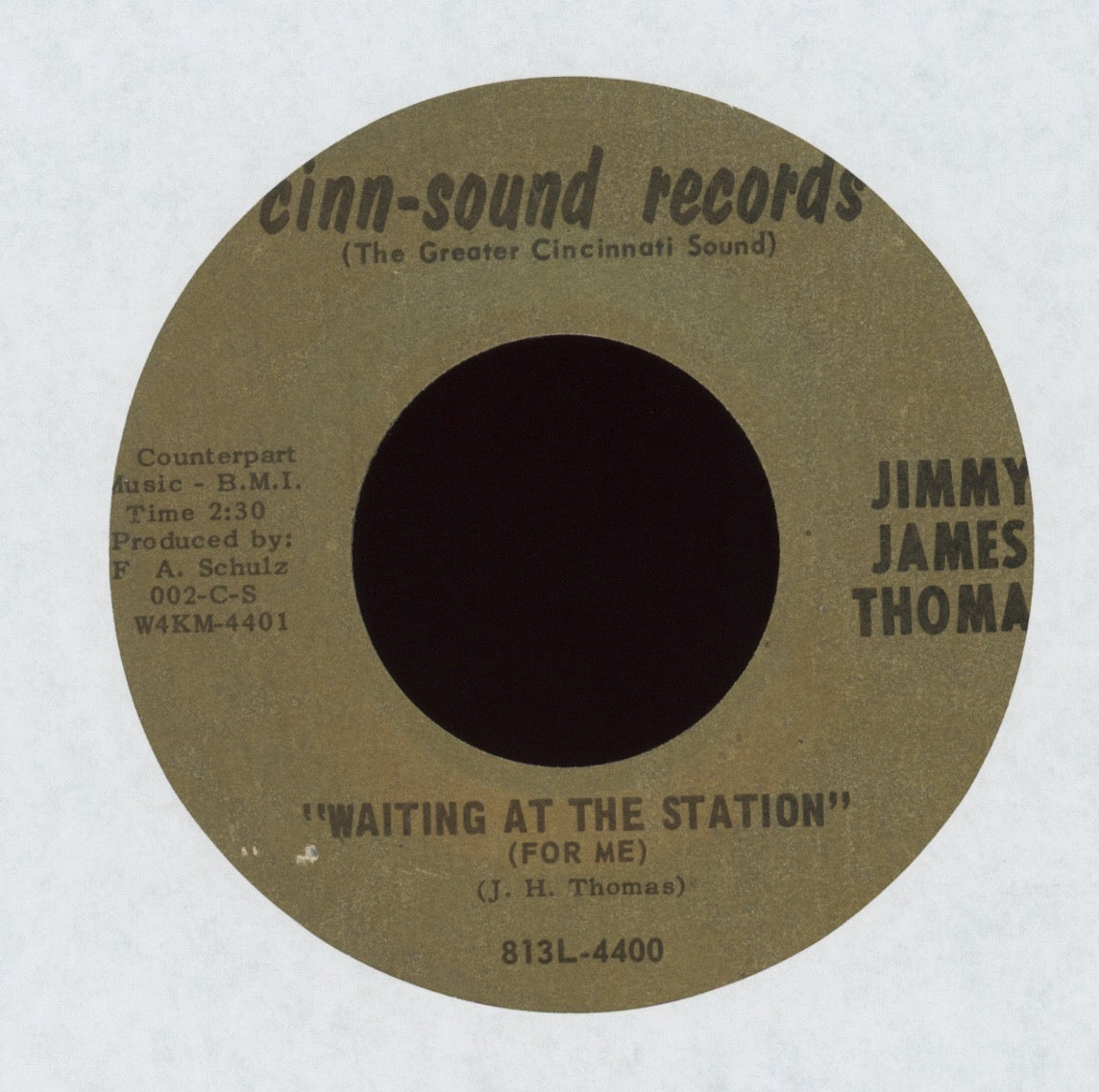 Jimmy James Thomas - I Can't Dance on Cinn-Sound