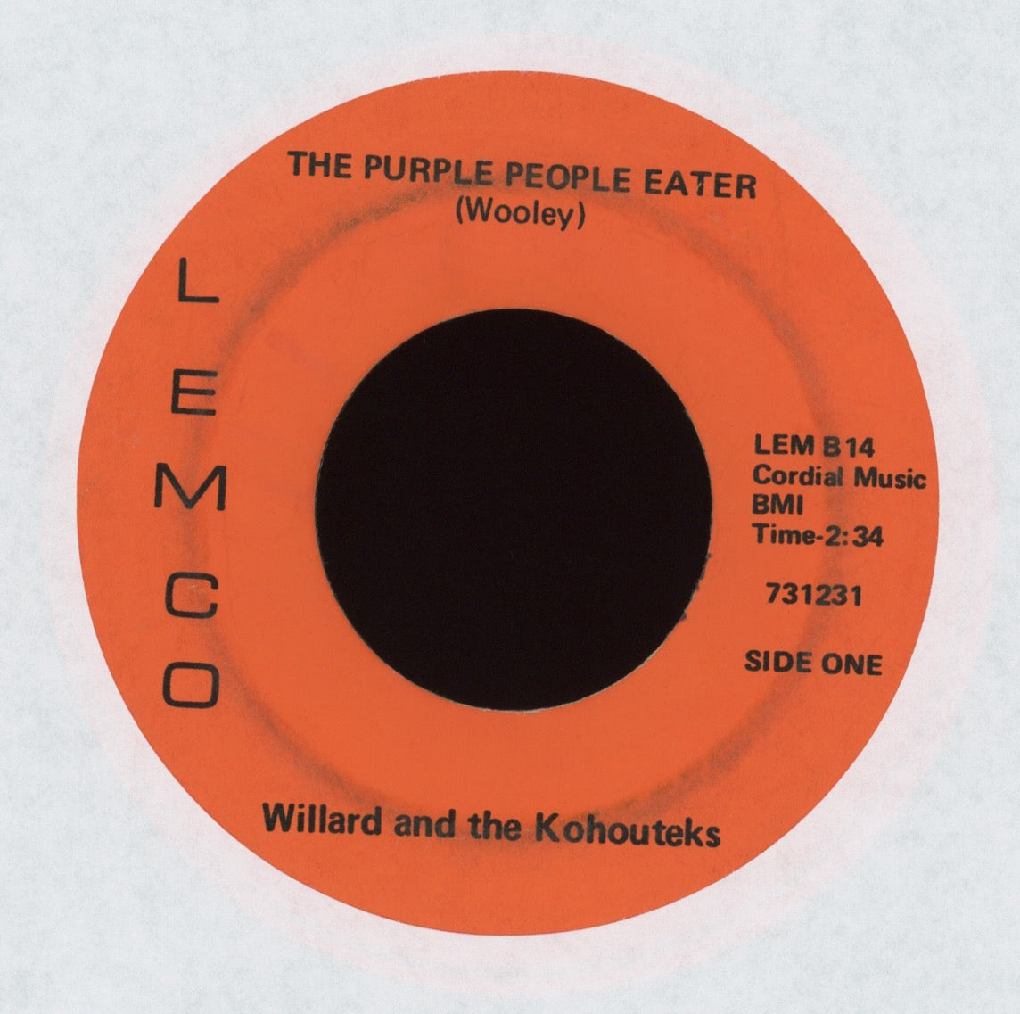 Willard and the Kohouteks - The Purple People Eater on Lemco