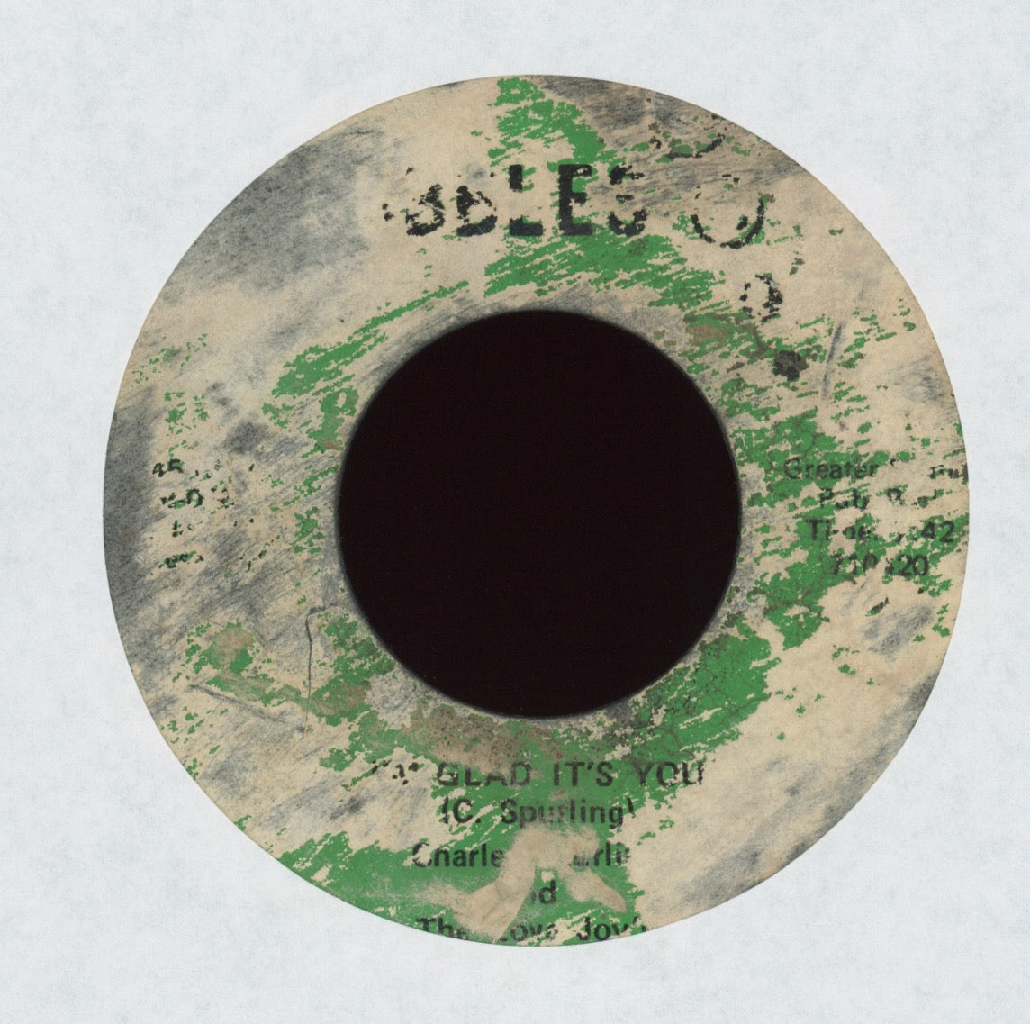 Charles Spurling - Glad It's You / No Man Ever Touched Me on Bubbles