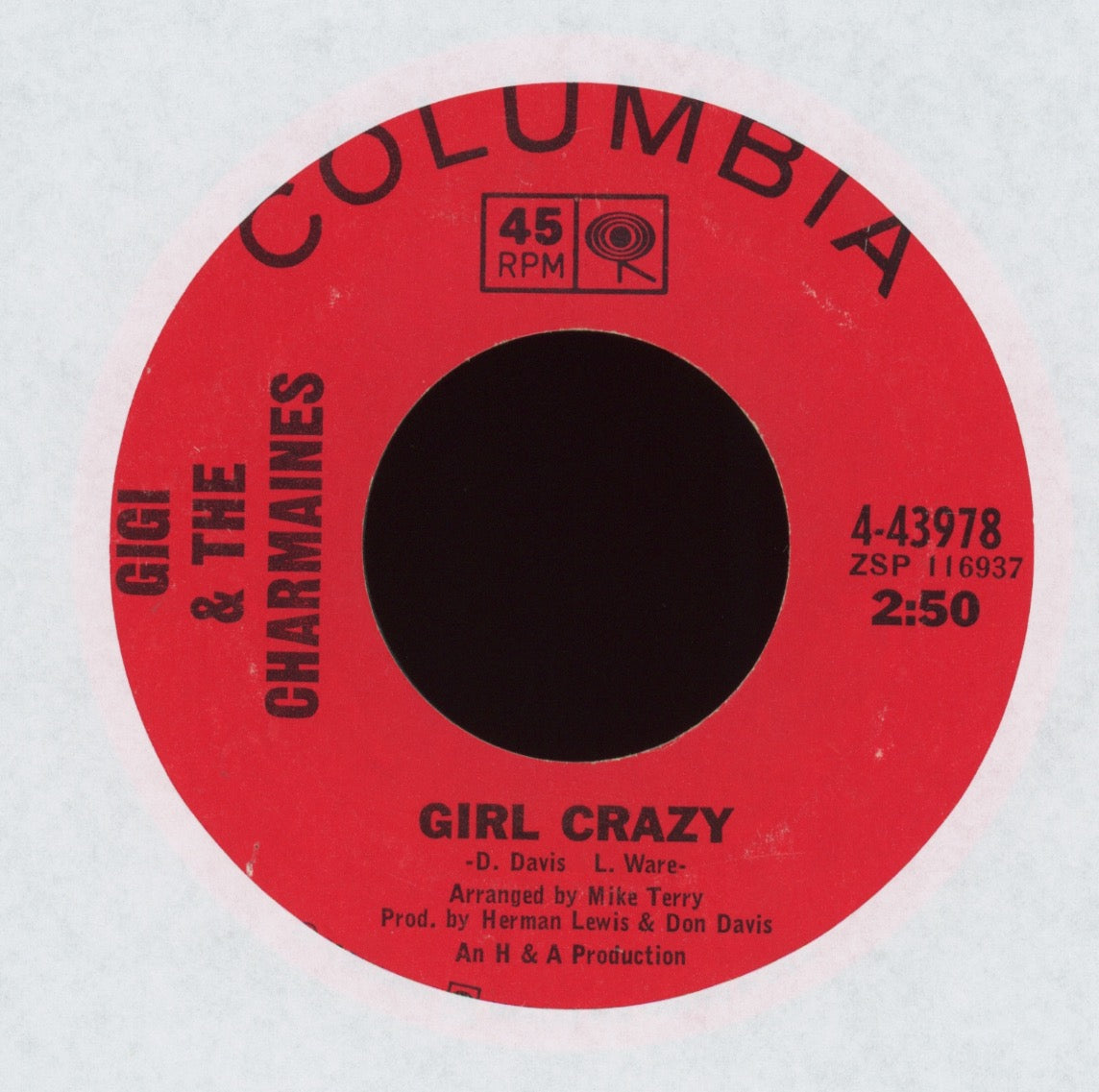Gigi & The Charmaines - Guilty on Columbia