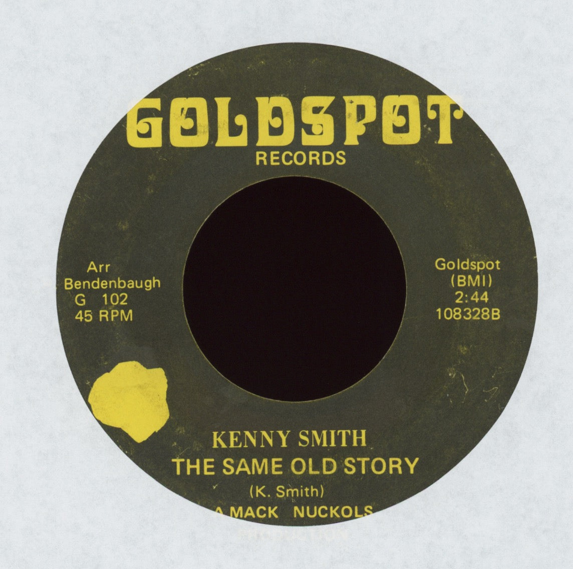 Kenny Smith - Lord What's Happening To Your People on Goldspot