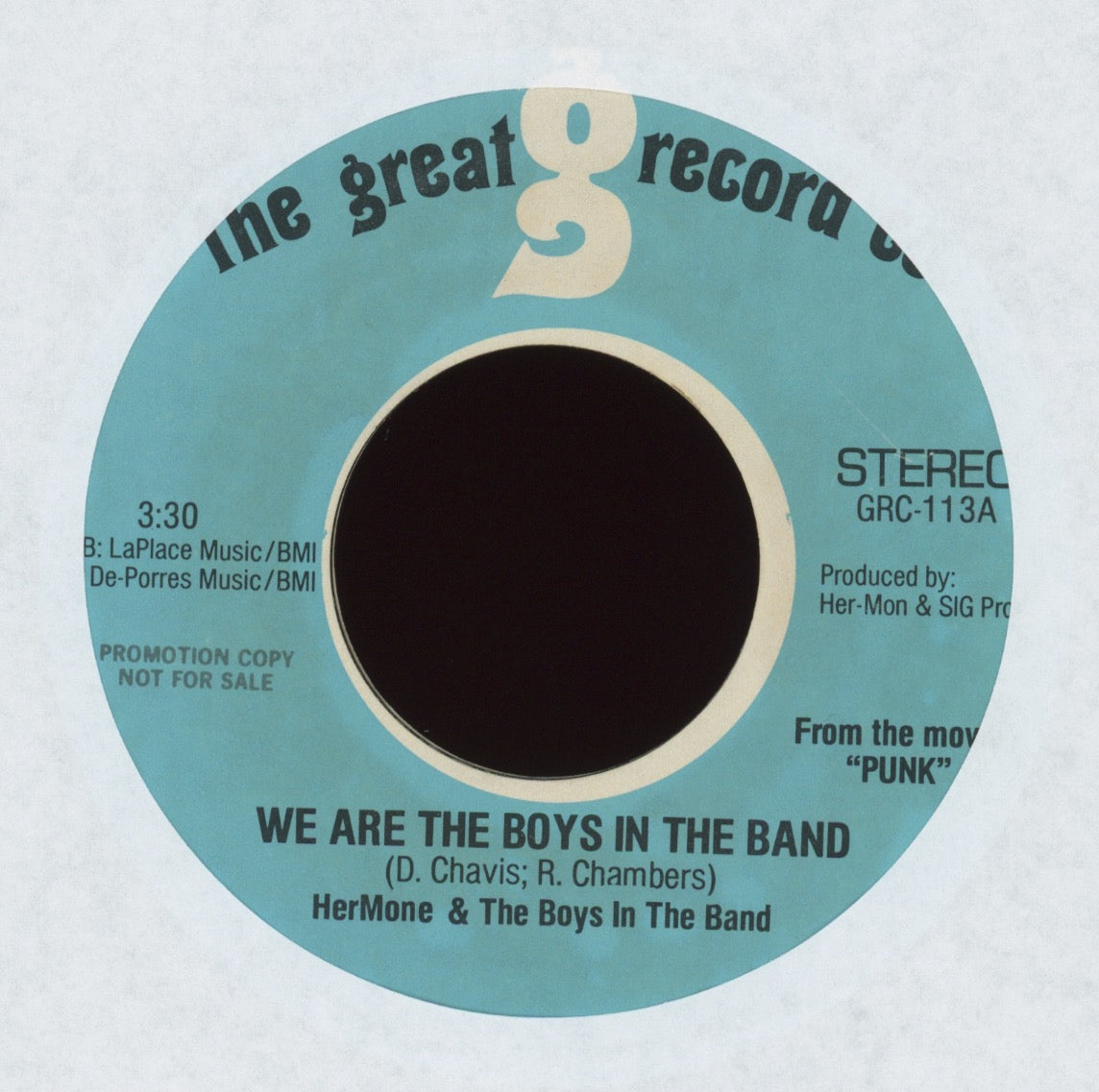 Hermone & The Boys in The Band - We Are The Boys In The Band on The Great Record Co. Promo Herman Griffin